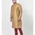 PLUS Dupion Silk Brown Color Kurta And Churidar Set for Men