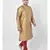 PLUS Dupion Silk Brown Color Kurta And Churidar Set for Men