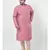 PLUS Jacquard Cotton Coral Pink Color Kurta And Churidar Set for Men