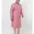 PLUS Jacquard Cotton Coral Pink Color Kurta And Churidar Set for Men