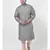 PLUS Jacquard Cotton Deep Green Color Kurta And Churidar Set for Men