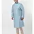 PLUS Jacquard Cotton Blue Color Kurta And Churidar Set for Men