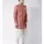 Jacquard Silk Red Color Sherwani with Patiala set