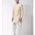 Jacquard Silk Cream Color Sherwani with Patiala set