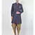 Dupion Silk Printed Navy Blue Color Sherwani with Patiala set