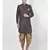 Dupion Silk Printed Black Color Sherwani with Patiala set