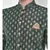 Dupion Silk Printed Deep Green Color Sherwani with Patiala set
