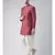 Dupion Silk Printed Red Color Sherwani with Patiala set