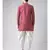 Dupion Silk Printed Red Color Sherwani with Patiala set