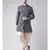 Dupion Silk Printed Navy Blue Color Sherwani with Patiala set