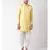 Jacquard Silk Yellow Color Sherwani with Patiala set