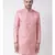 Jacquard Silk Pink Color Sherwani with Patiala set