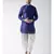 Dupion Silk Solid Off White Color Pathani Kurta with Patiala set for Men