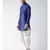 Dupion Silk Solid Off White Color Pathani Kurta with Patiala set for Men