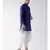 Dupion Silk Solid Off White Color Pathani Kurta with Patiala set for Men