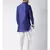 Dupion Silk Solid Off White Color Pathani Kurta with Patiala set for Men