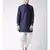 Dupion Silk Solid Off White Color Pathani Kurta with Patiala set for Men