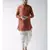 Dupion Silk Solid Off White Color Pathani Kurta with Patiala set for Men