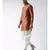 Dupion Silk Solid Off White Color Pathani Kurta with Patiala set for Men