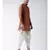 Dupion Silk Solid Off White Color Pathani Kurta with Patiala set for Men