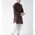 Dupion Silk Solid Off White Color Pathani Kurta with Patiala set for Men