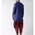 Dupion Silk Solid Maroon Color Pathani Kurta with Patiala set for Men