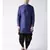Dupion Silk Solid Black Color Pathani Kurta with Patiala set for Men