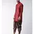 Dupion Silk Solid Brown Color Pathani Kurta with Patiala set for Men