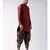 Dupion Silk Solid Brown Color Pathani Kurta with Patiala set for Men