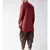 Dupion Silk Solid Brown Color Pathani Kurta with Patiala set for Men