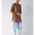 Dupion Silk Solid Sky Blue Color Pathani Kurta with Patiala set for Men