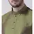 Dupion Silk Solid Silver Color Pathani Kurta with Patiala set for Men