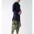 Dupion Silk Solid Green Color Pathani Kurta with Patiala set for Men