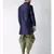 Dupion Silk Solid Green Color Pathani Kurta with Patiala set for Men