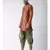 Dupion Silk Solid Green Color Pathani Kurta with Patiala set for Men