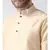 Dupion Silk Solid Brown Color Pathani Kurta with Patiala set for Men