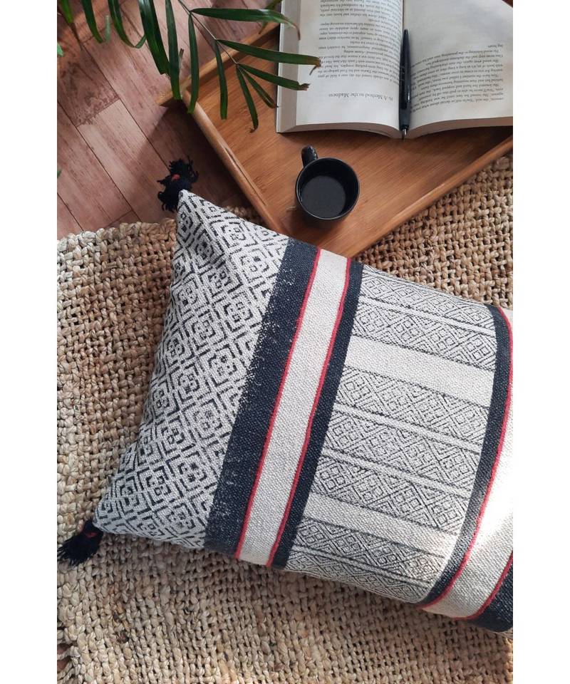 Cotton Hand Block Printed Cushion Cover