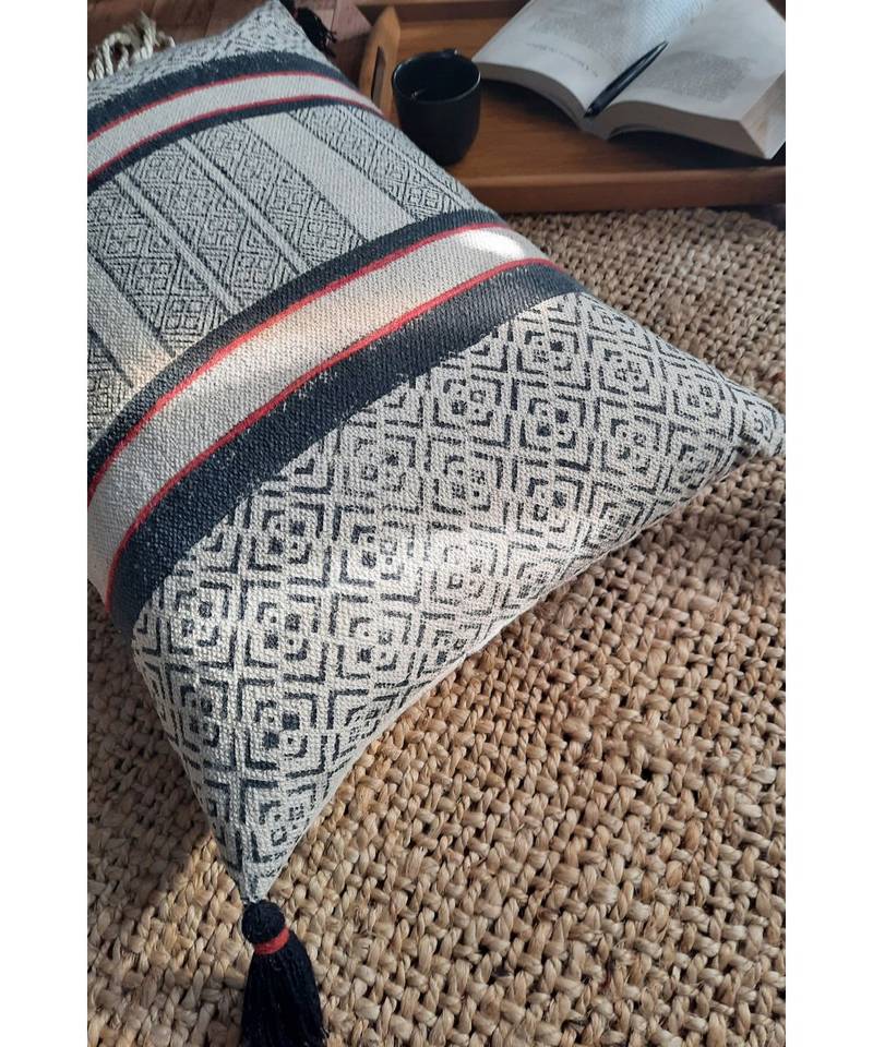 Cotton Hand Block Printed Cushion Cover