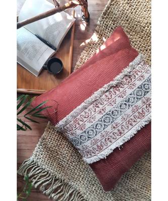 Cotton Hand Block Printed Cushion Cover 1