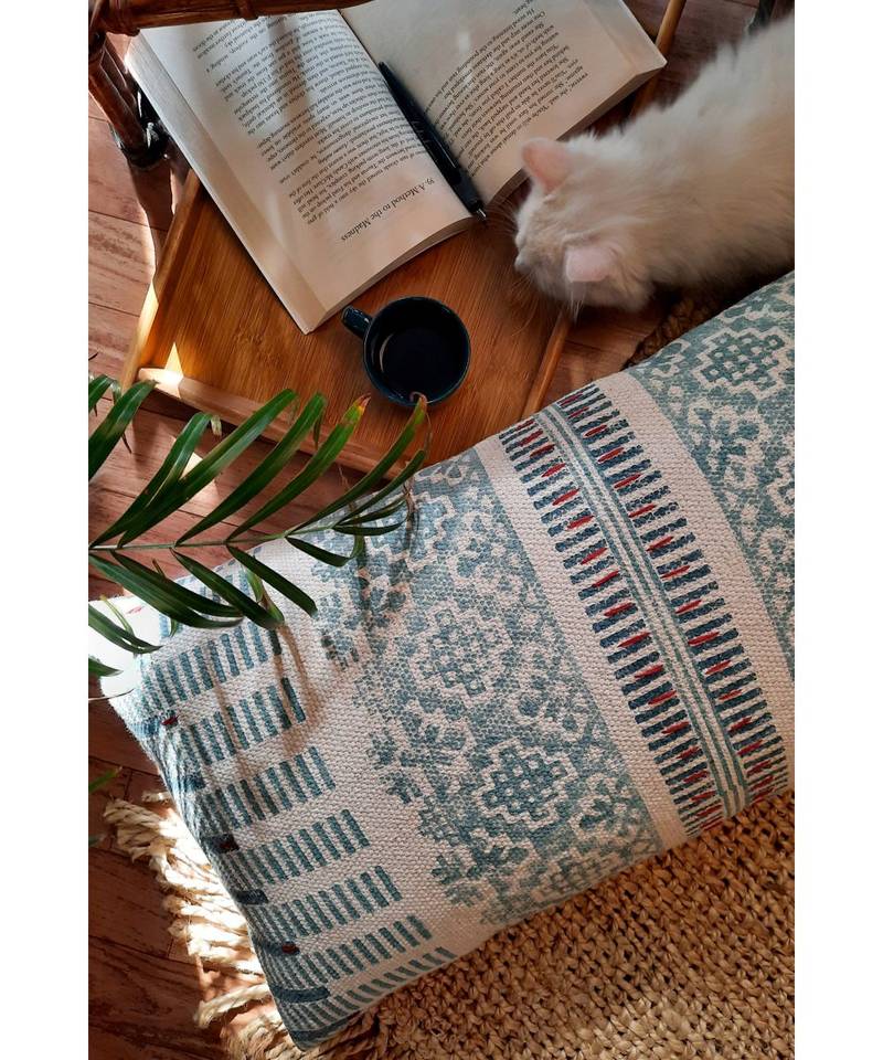 Cotton Hand Block Printed Cushion Cover