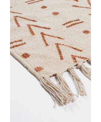 Cotton Hand Block Printed Rug 3