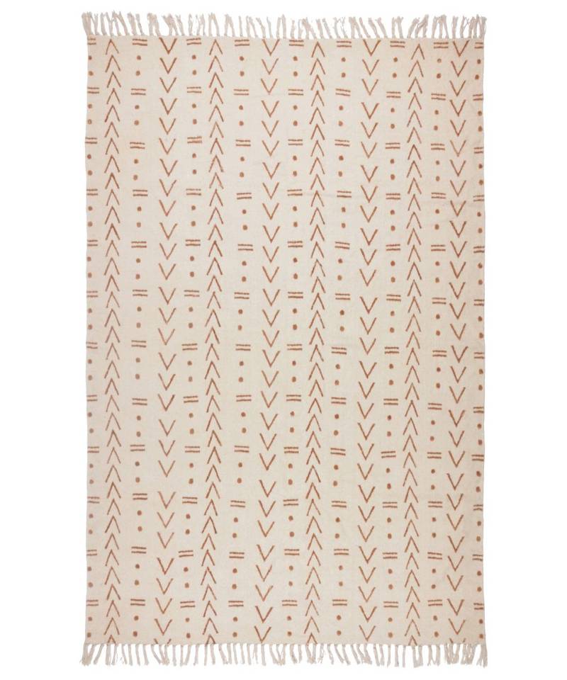 Cotton Hand Block Printed Rug