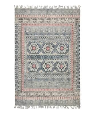 Cotton Hand Block Printed Rug 3
