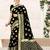 Black Banarasi Saree Tessal Pallu With Unstitched Blouse Piece