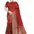 Trendmalls Red Banarasi silk blend Saree with Blouse for Women