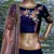 Dark Blue Thread, Dori, Zari and Embroidered with Diamond Work Taffeta Silk Semi Stitched wedding Lehenga