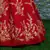 Tempting Red Thread, Dori, Zari and Embroidered with Diamond Work Taffeta Silk Lehenga choli for wedding