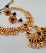 Blue agate necklaces