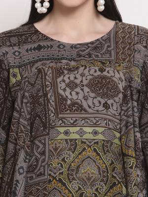 Black printed rayon ethnic-kurtis 3