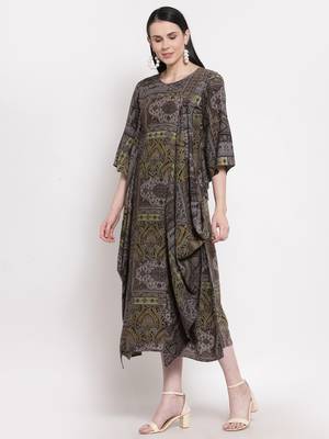 Black printed rayon ethnic-kurtis 4